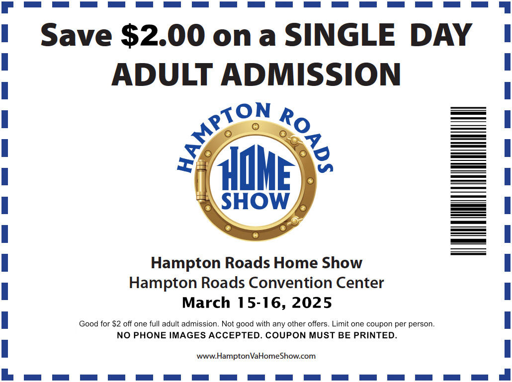 Online Coupon Hampton Roads Home Show